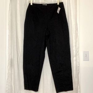 Talbots 12P black crop pants NWT